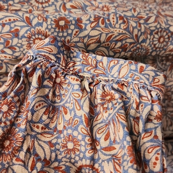 A.N.A Boho Floral Long Sleeve Blouse Sz XXL - Picture 8 of 8